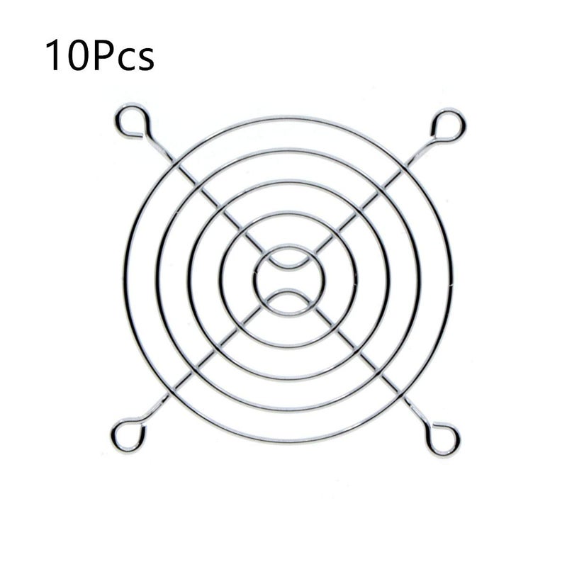 bnafes 10Pcs Fan Grill 80mm Metal Axial Cooling Fan Finger Guard Protective Grill for PC Ventilator - Image 2